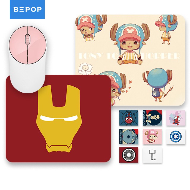 Bepop Mouse Pad Anti Slip Double Lock Stitches 25*21 Cm