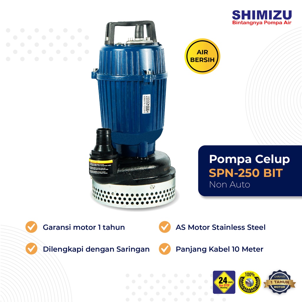 SHIMIZU SPN 250 BIT POMPA CELUP NON AUTO / SPN250BIT