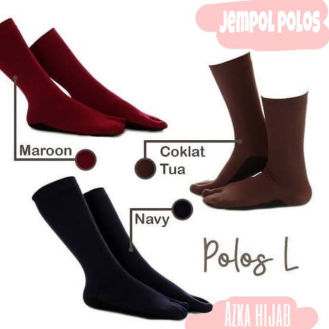 Kaos kaki jempol kaus kaki jempol polos Bahan nylon tebal Tidak gampang sobek