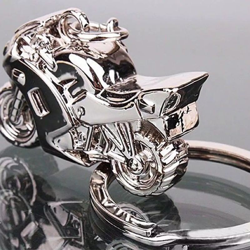 Gantungan Kunci Unik Bentuk Motor Bahan Stainless/Gantungan Kunci Motor Stainless-5