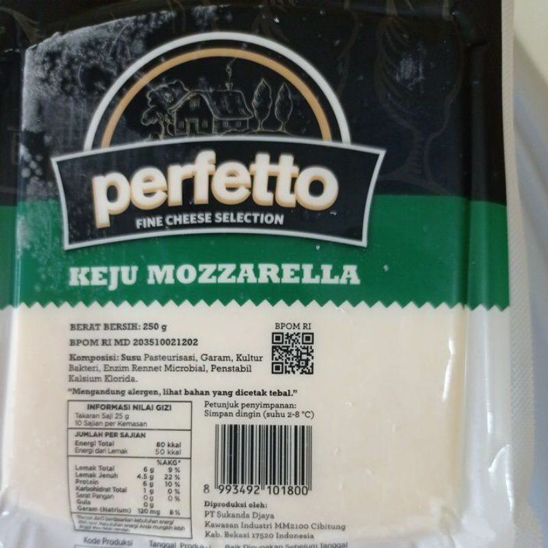 

Perfetto Keju Mozarella 250 gr