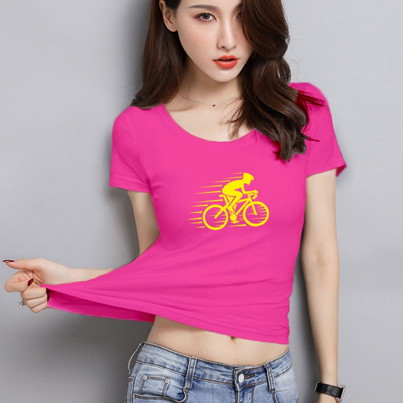 YOURSTYLE1119 - KAOS WANITA ONECK CYCLE FAST/ KAOS TERLARIS / KAOS ONECK