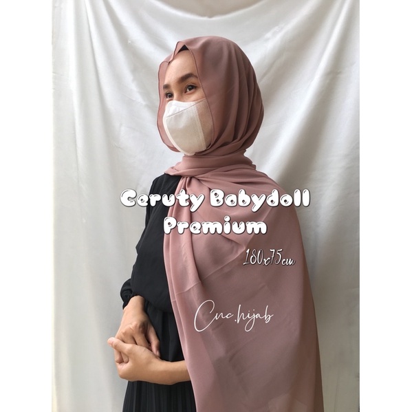 PASHMINA CERUTY BABY DOLL PREMIUM (free biest)