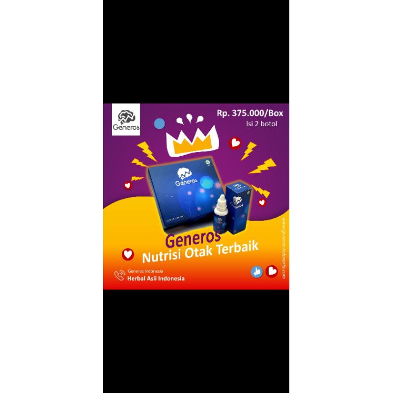 Generos Vitamin Otak Speech Delay Original