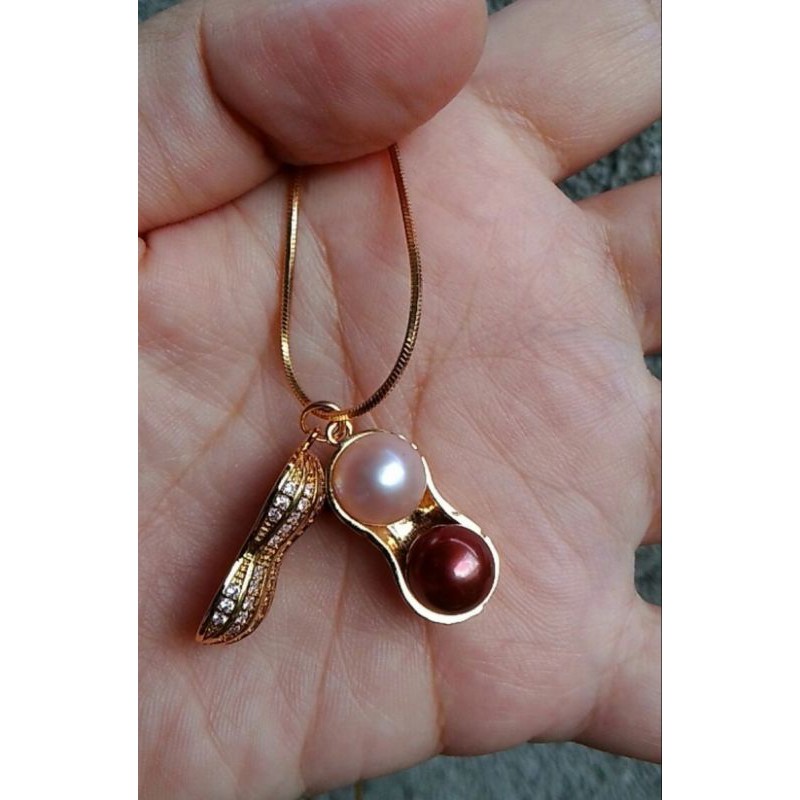 Kalung Rhodium Mutiara Lombok