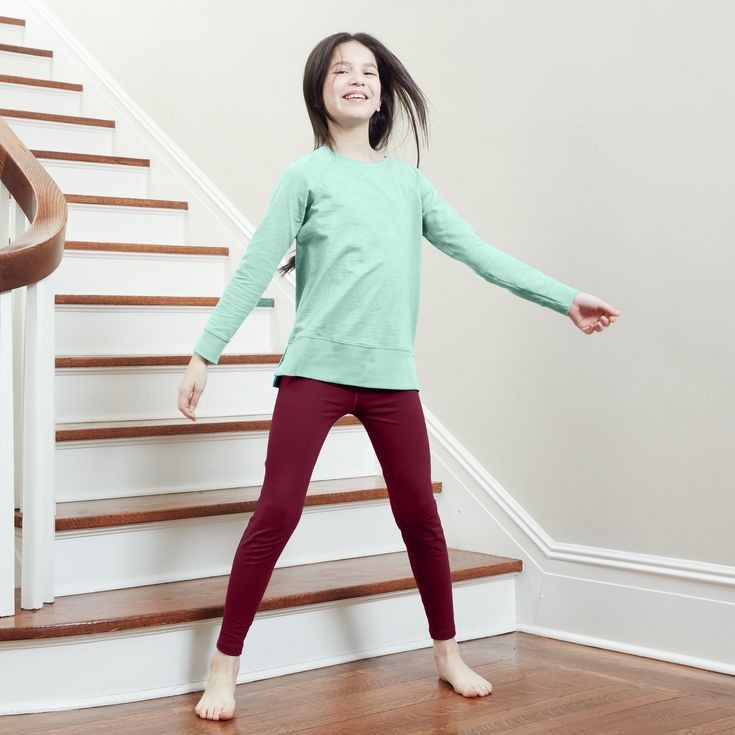 Legging Anak Perempuan 8 - 11 tahun Celana Panjang 75 CM Anak Leging Celana Anak Bahan Jersey Licin