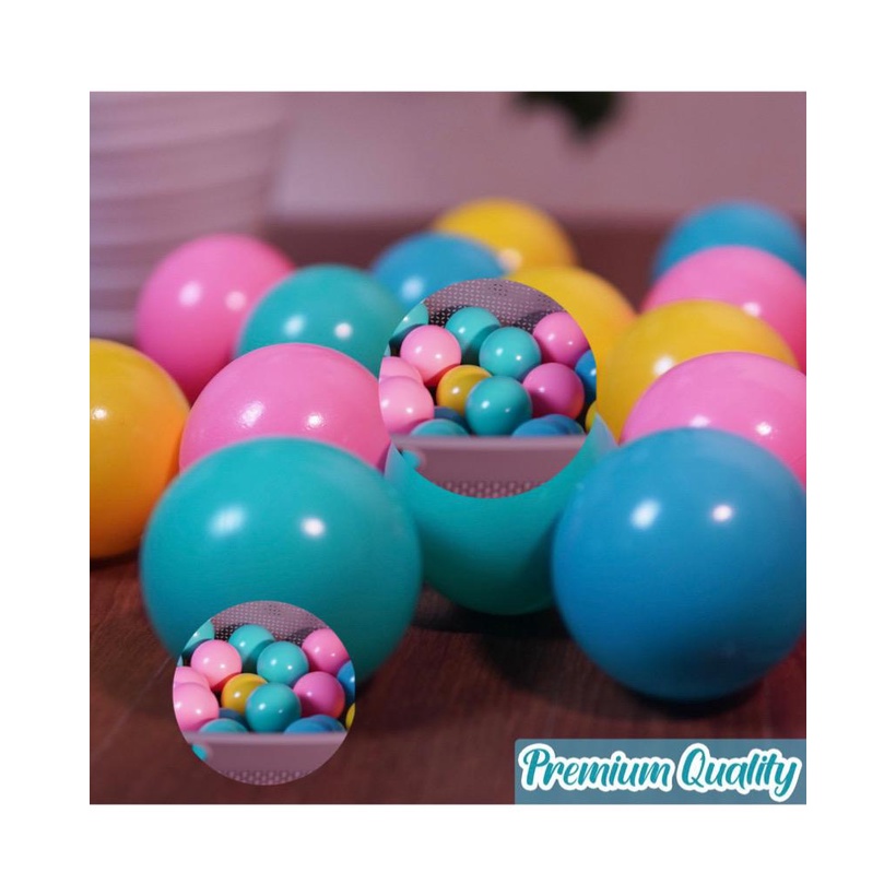 AQUATIC MANDI BOLA mandi bola warna pastel isi 50pcs - mandi bola warna soft - mandi bola pastel SNI