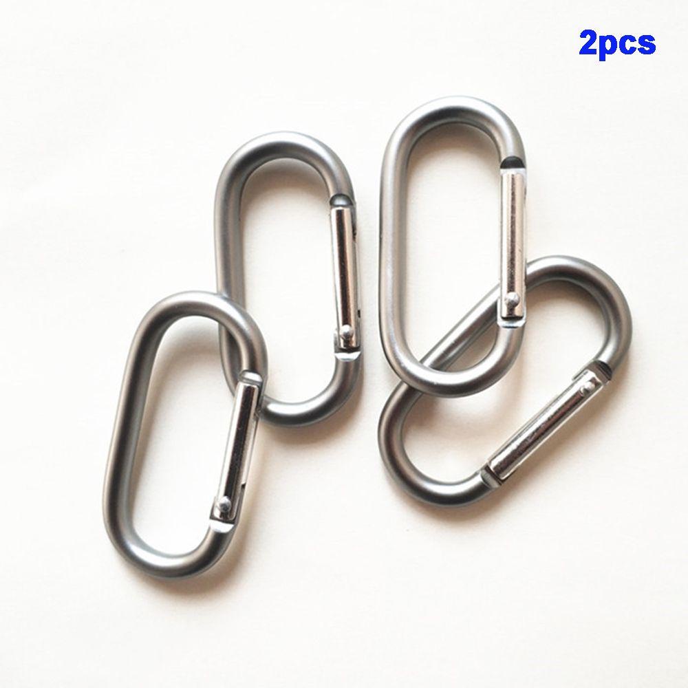 Augustina Carabiner Travel 2 Pcs Outdoor oval Elips Mendaki Aluminium Alloy Metal Hiking Ring Gesper