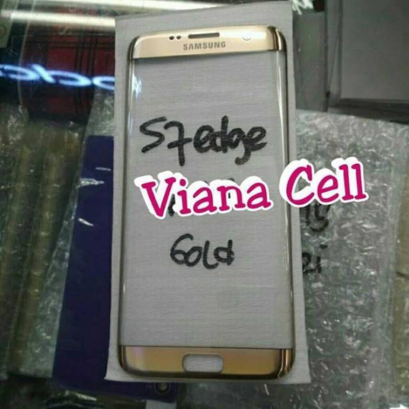 Kaca lcd touchscreen kaca depan gorilla glass samsung S7 edge G935 gold original