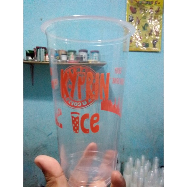 Cup sablon 18 oz datar /oval @500 pcs
