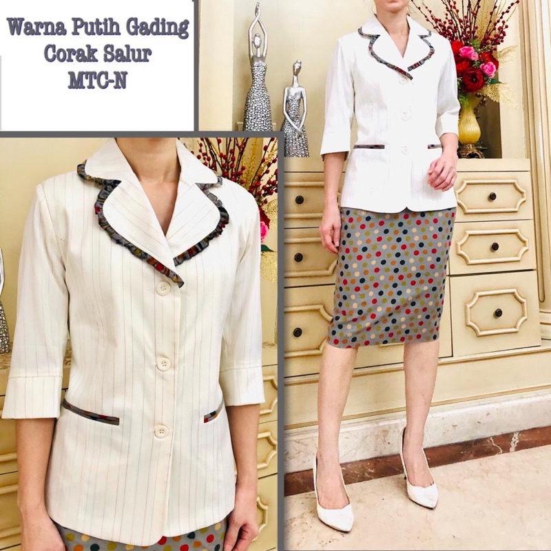 Setelan blazer kantor wanita. Setelan blazer wanita. Setelan Blazer dan Rok Span. One set Blazer Wan
