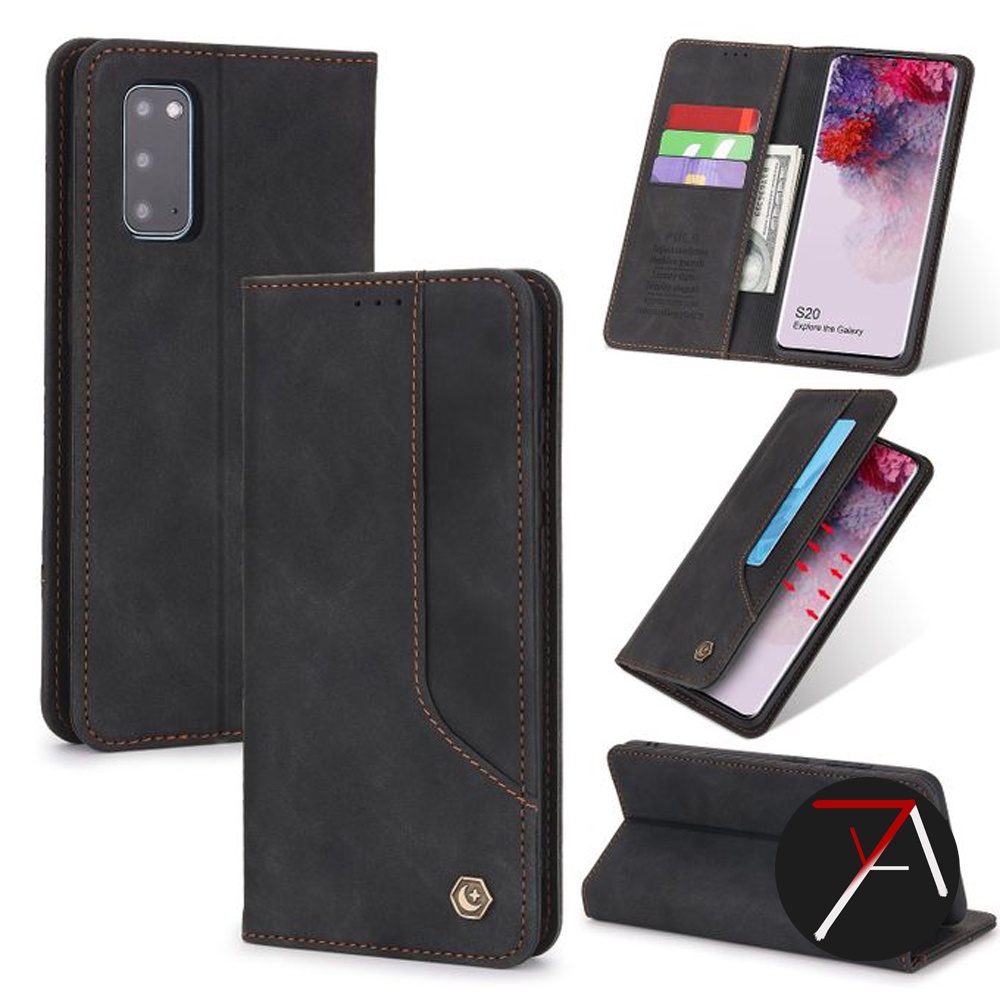 Samsung Galaxy S10 Lite S10Lite Flip Caseme POLA Dompet Kulit Leather Cover Case Casing Card Kartu