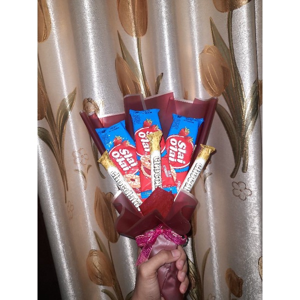 

buket snack/buket bingkisan ultah
