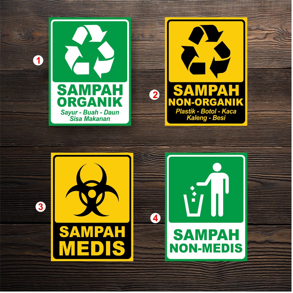 Sticker Tempat Sampah Organik Non Organik Sampah Medis Shopee Indonesia Dengan cara klik tulisan/ alamat web di bawah ini: sticker tempat sampah organik non organik sampah medis
