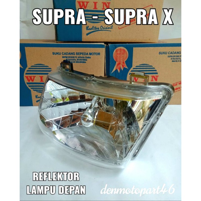 Reflektor Kaca Lampu Depan Motor Honda - SUPRA 100  SUPRA X