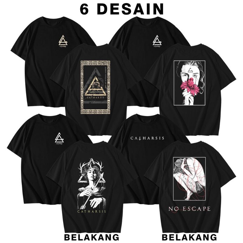 KAOS CATHARSIS EMPIRE PREMIUM QUALITY PRODUK 100%COTTON COMBED REAKTIF tshirt bimo pd