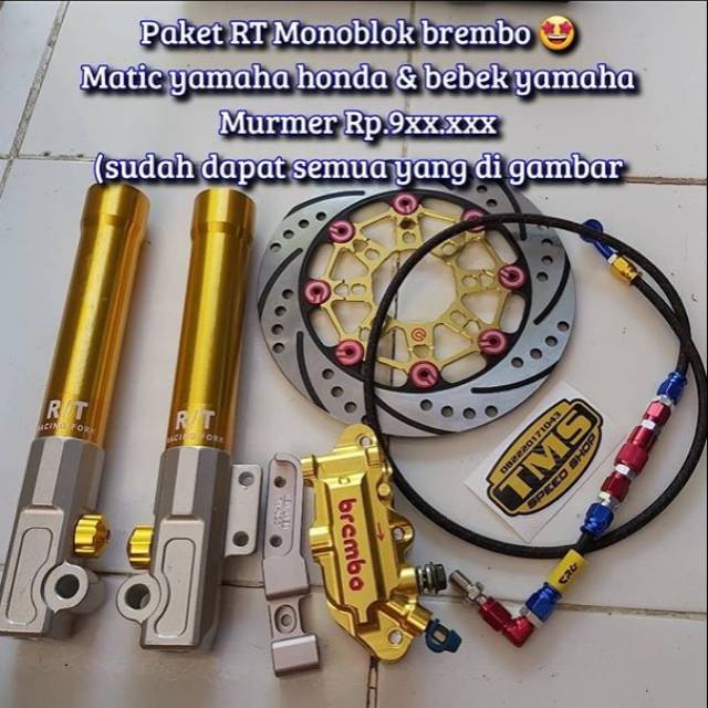 PAKET DEPAN RT + BREMBO MATIC H & Y