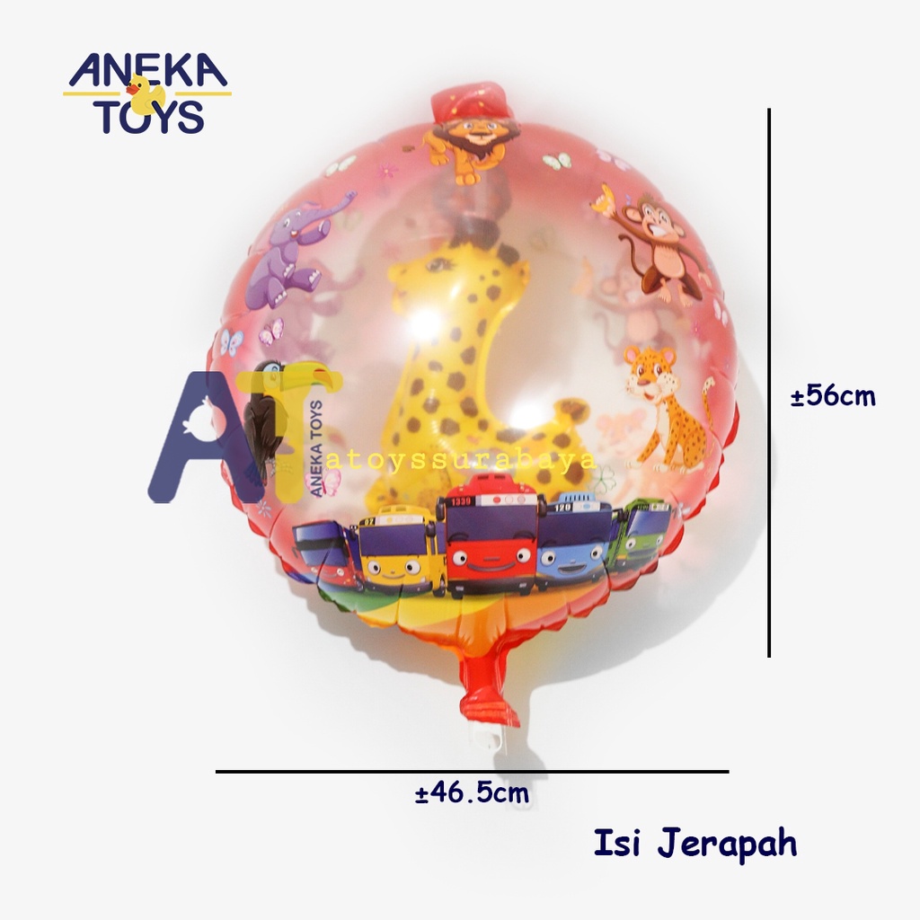 BULAT ISI JERAPAH (BALON GAS/FOIL/TERBANG/KARAKTER)