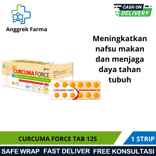 CURCUMA TAB 12 TABLET/PENAMBAH NAFSU MAKAN TABLET/PENAMBAH NAFSU MAKAN DEWASA