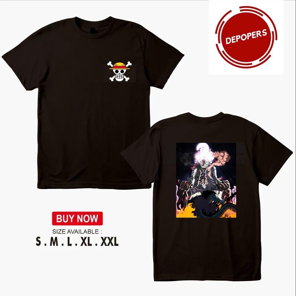 Kaos One Piece Luffy VS Kaido / One Piece Luffy Mode Nika