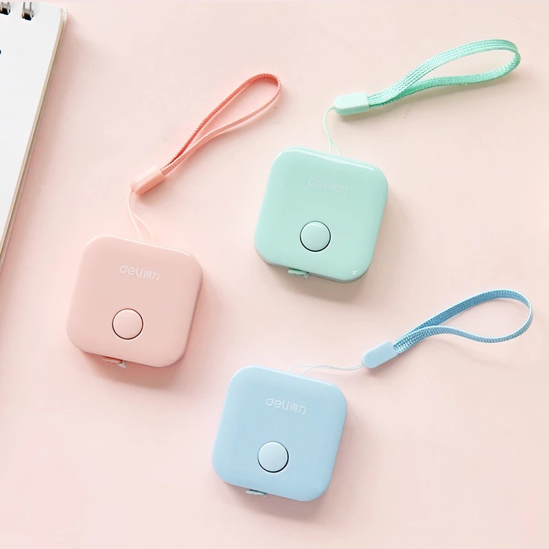 [Portable And Stylish Macaron Multi-color Square Tape Measure] [Cute Candy-colored Small Measuring Soft Ruler] [Suitable For Clothing Cutting, Office, Learning]