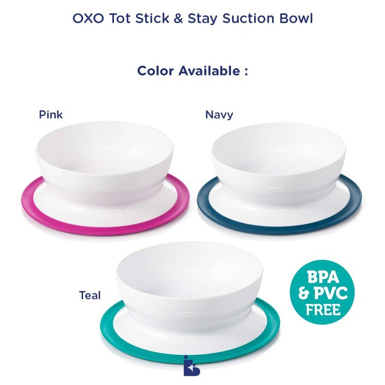 OXO Tot Stick &amp; Stay Suction Bowl | Mangkuk | Alat Makan