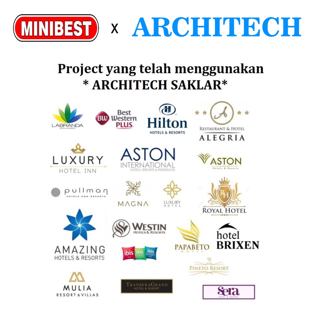 [MB] ARCHITECH SAKLAR PLATINUM BLACK B9 ARCHITECH / STOP KONTAK / SAKELAR / SAKLAR RUMAH