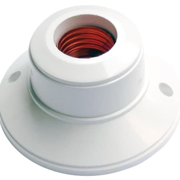 Fitting BROCO / Fitting Bulat BROCO / Rumah Lampu BROCO / Fitting Bulat Plafon BROCO - 1212 PUTIH