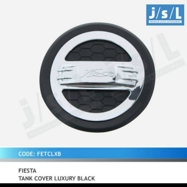 Tank cover/ tutup tangki mobil Ford Fiesta model luxury Hitam  jsl