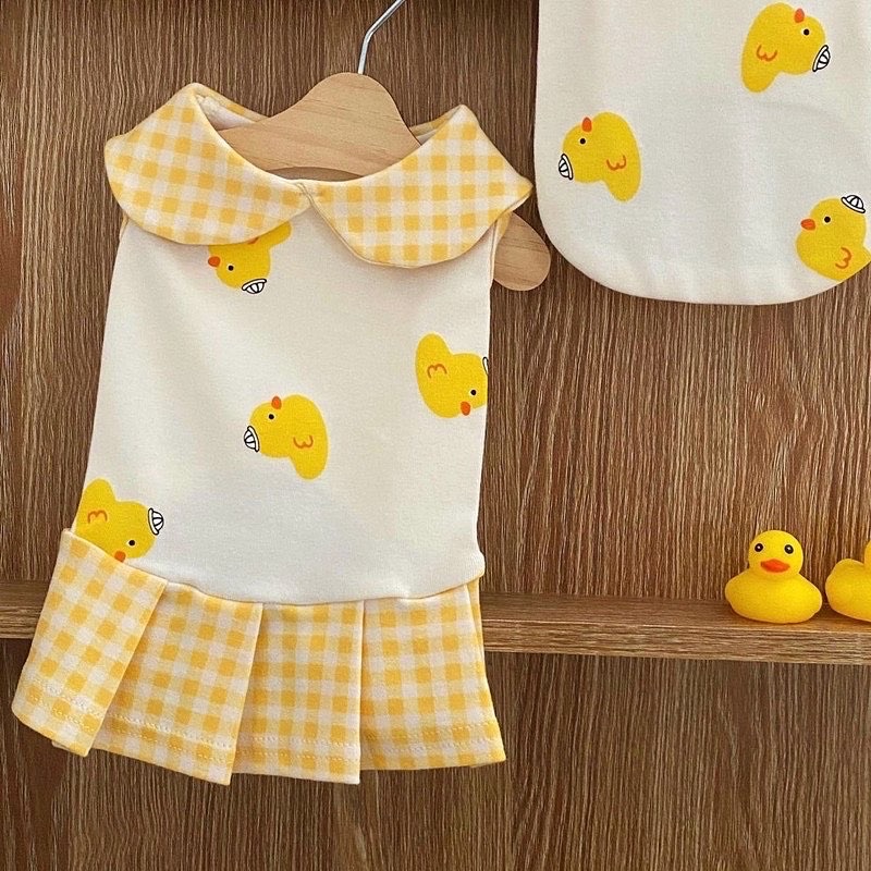 Piyo duck couple set tee or dress