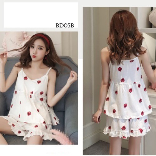 [SIAP KIRIM] BABYDOLL HOMEDRESS BAJU TIDUR IMPORT PIYAMA KOREA PUTIH BD05B