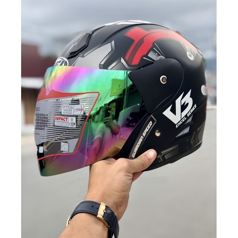 Helm Half face Motor Sni Dewasa Shell Matrix