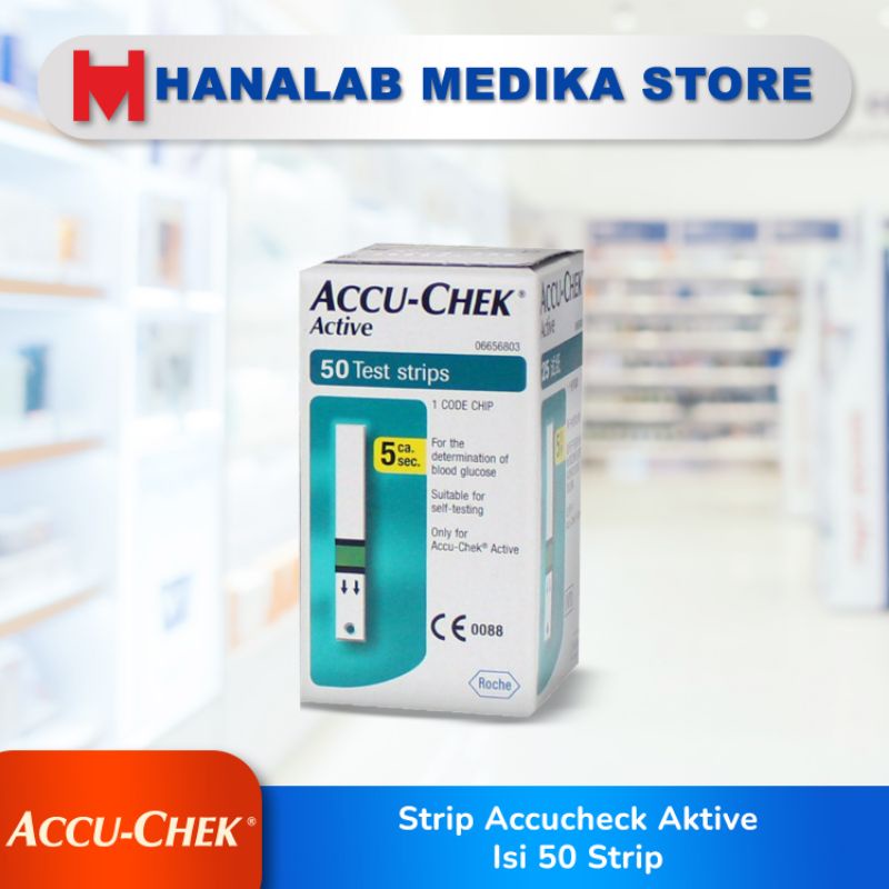 Jual Accu Chek Aktive Strip 50tes Strip Cek Gula Darah Shopee Indonesia