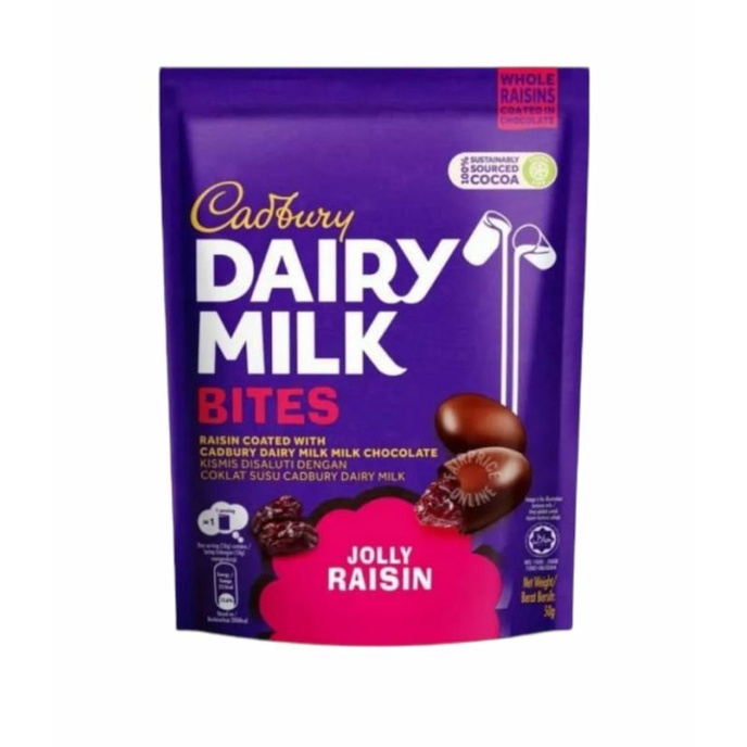 

Cadbury bites raisin