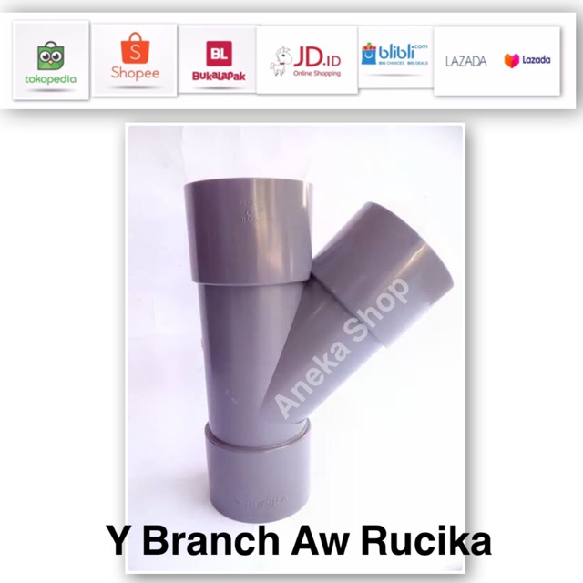 Y Branch Aw 45 Derajat 4x2 Rucika