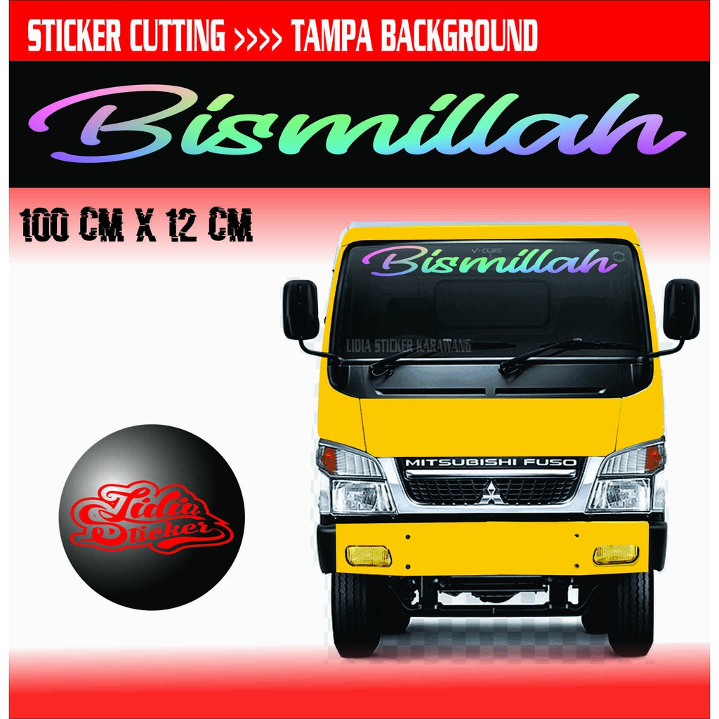 STIKER BISMILLAH TRUK
