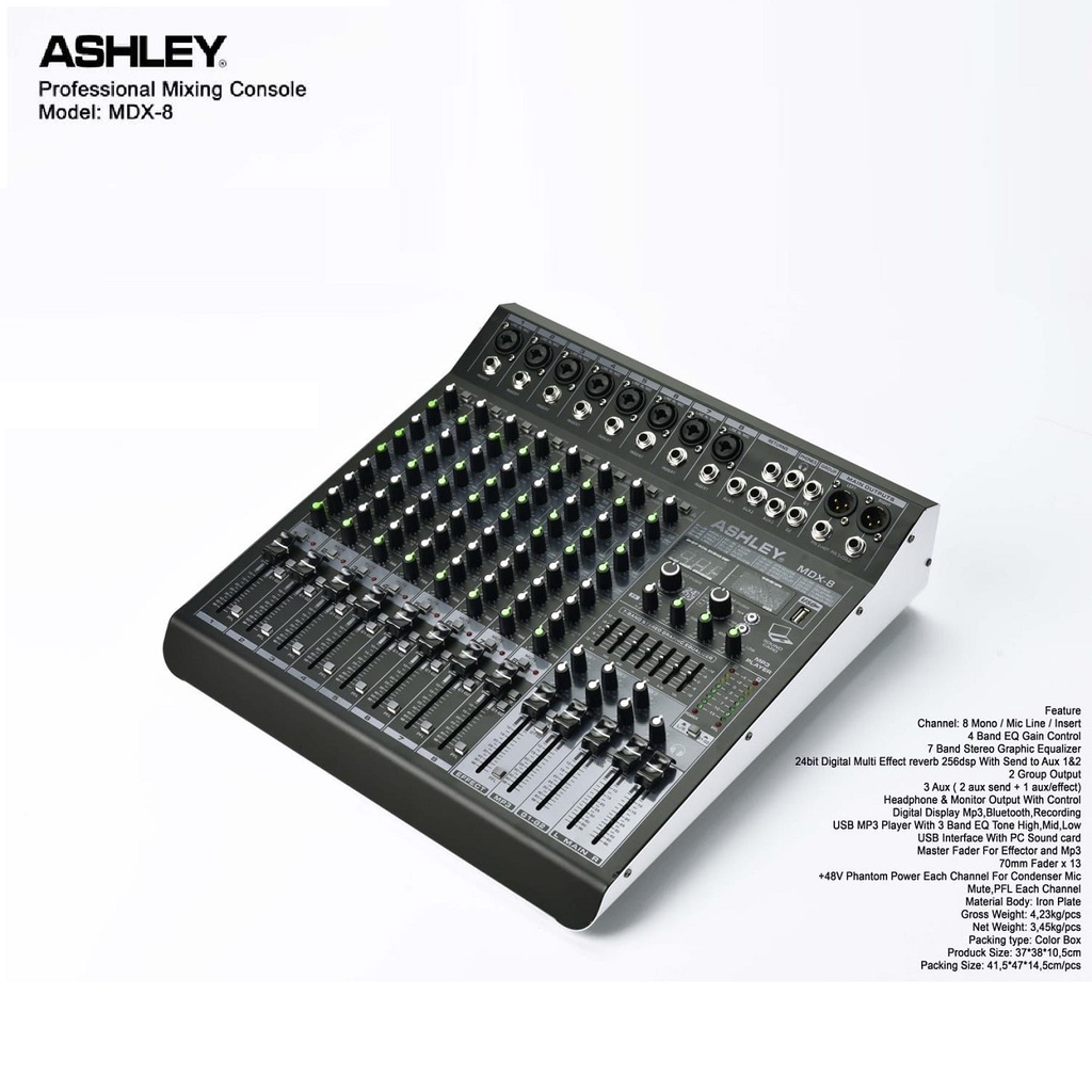MIXER ASHLEY MDX 8 MDX8 ORIGINAL