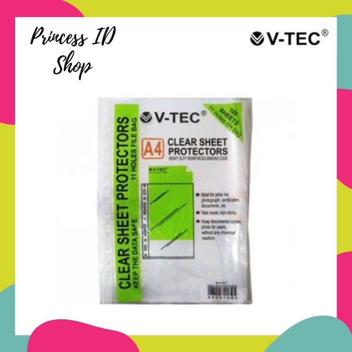 

Trendi Isi Binder Plastik Sheet Protector V-Tec Hemat