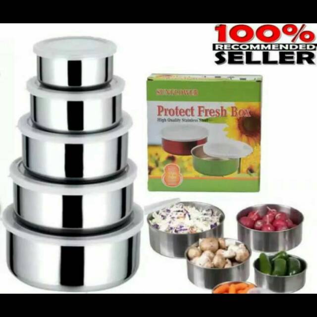 Rantang stenlis isi 5pcs shafira olshop jember