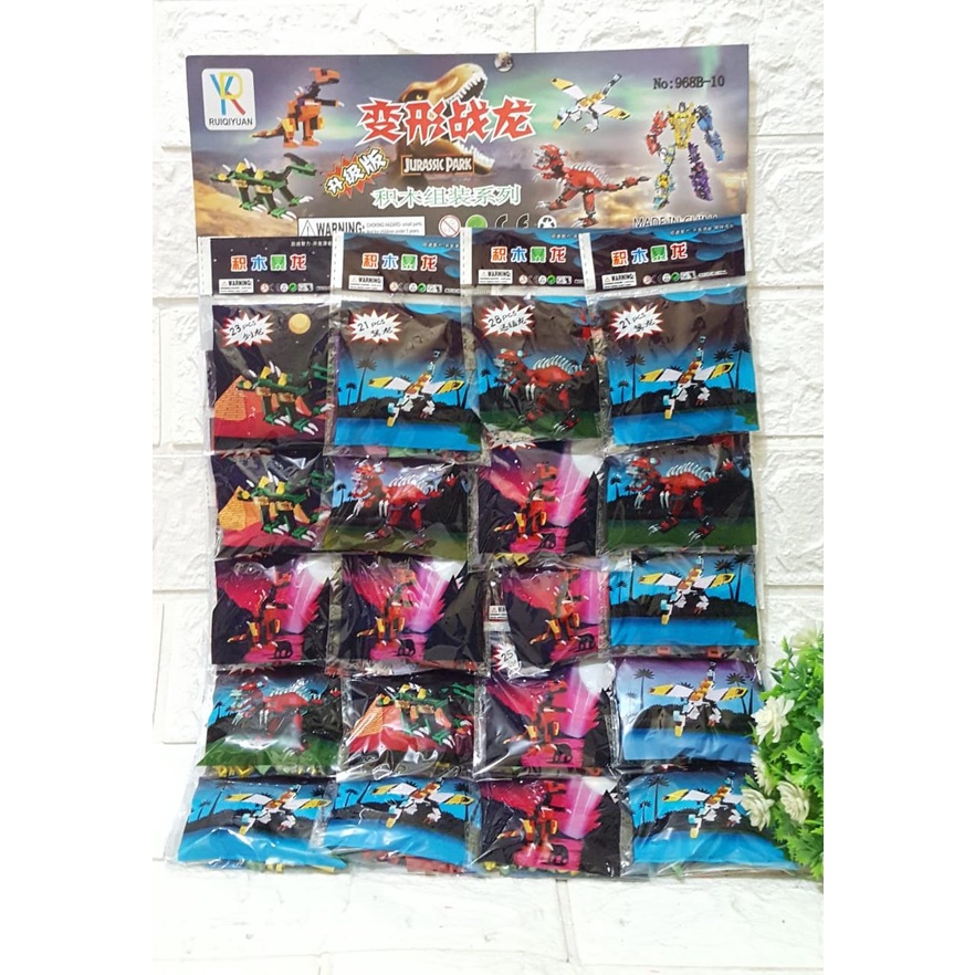 MAINAN ANAK LEGO DINOSAURUS DAN ROBOT LEMBARAN TERLARIS