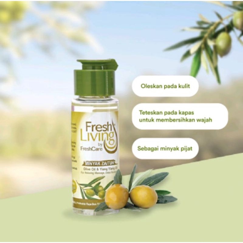 FreshLiving Zaitun Lotion 80g &amp; Minyak Zaitun 50ml Fresh living by FreshCare