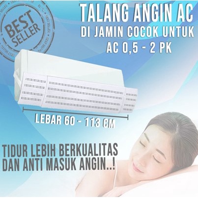 TALANG ANGIN AC COVER INDOOR REFLECTOR ANGIN AC DAIKIN LG SAMSUNG PANASONIC PENAHAN HEMBUSAN ANGIN A