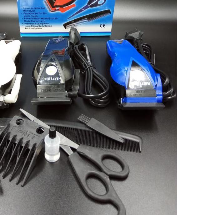 ☏ ZILLO Mesin Cukur Rambut Listrik Alat Potong Rambut Pangkas Rambut Set Unduk Cukur Happy King HK90
