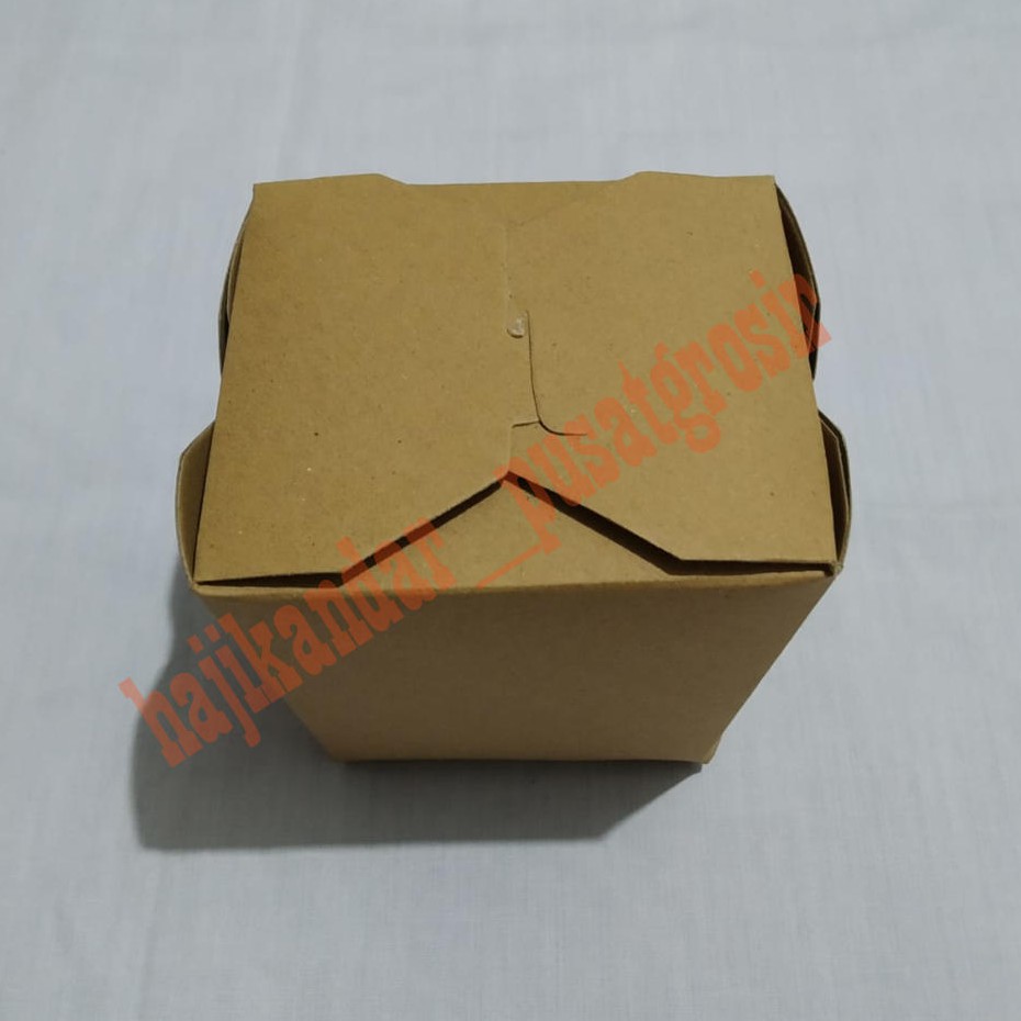 

DISKON !!! Kardus Food Pail / Dus Coklat ( Uk. 10 x 10 x 8 ) Isi 100pcs