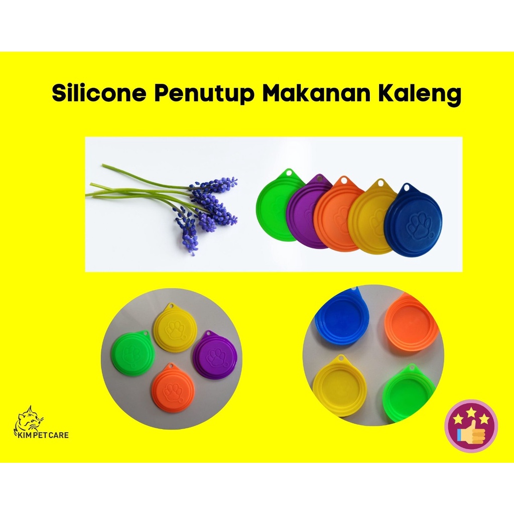 Penutup Kaleng Makanan Kucing & Anjing Silikon - Tutup Kaleng