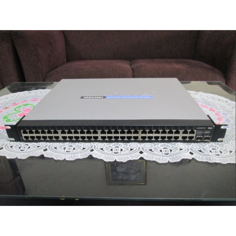 Switch Manageable 48 Port Linksys SRW248G4 Bisa Konfig Melalui Browser