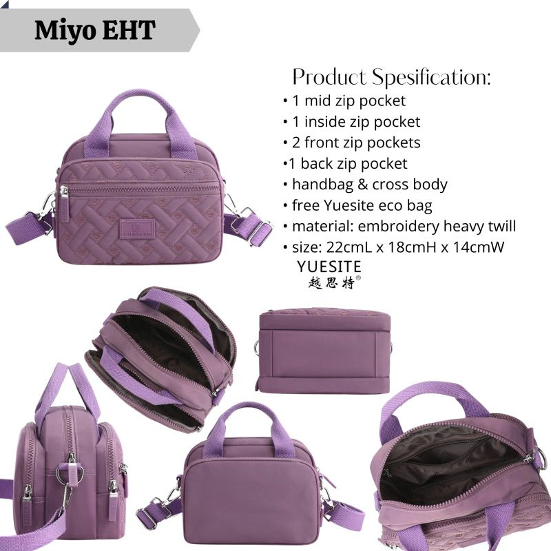 TAS SELEMPANG WANITA SMALL YUESITE MIYO ORIGINAL SLING BAG CYUTEBAGS