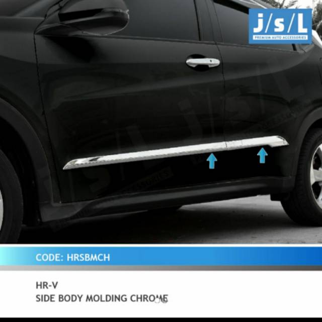 List body samping mobil HRV chrome/ side body molding chrome jsl