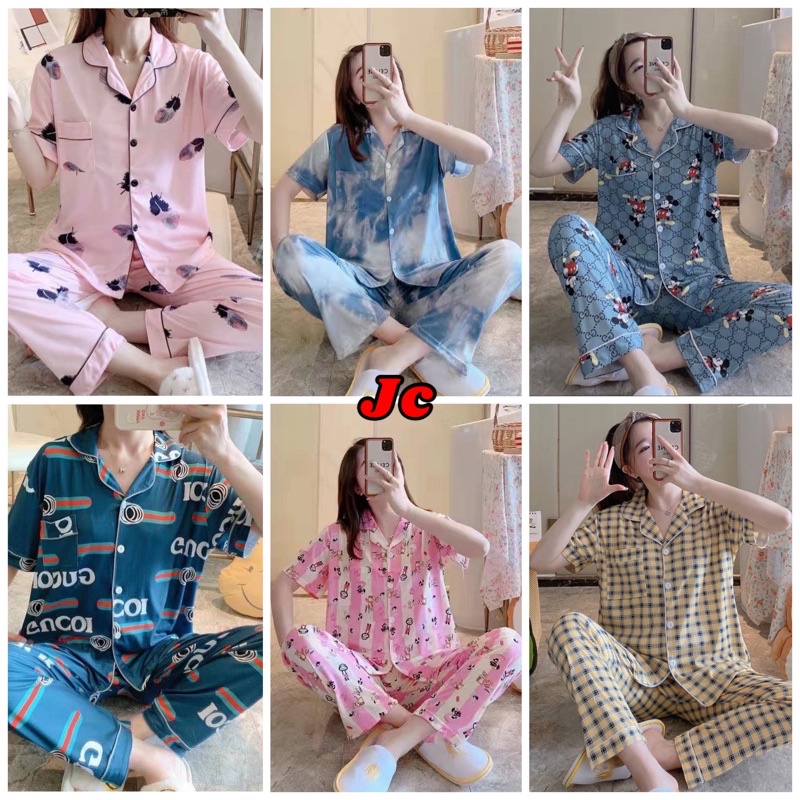 JC- PIYAMA SET Import CP / Piyama wanita Import terbaru / Piyama Import Korean Style