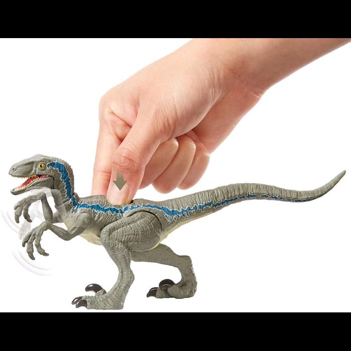 Jurassic World Savage Strike Velociraptor Blue Dino Rivals Figure